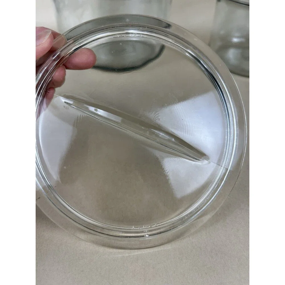 VTG FLAMEWARE PYREX GLASS DOUBLE BOILER 1.5 Qt #6283 Complete 3 Piece‎ Set